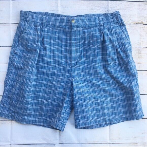 2 Pair Mens Plaid Bermuda Shorts New Sz 40 Lot - Picture 5 of 8